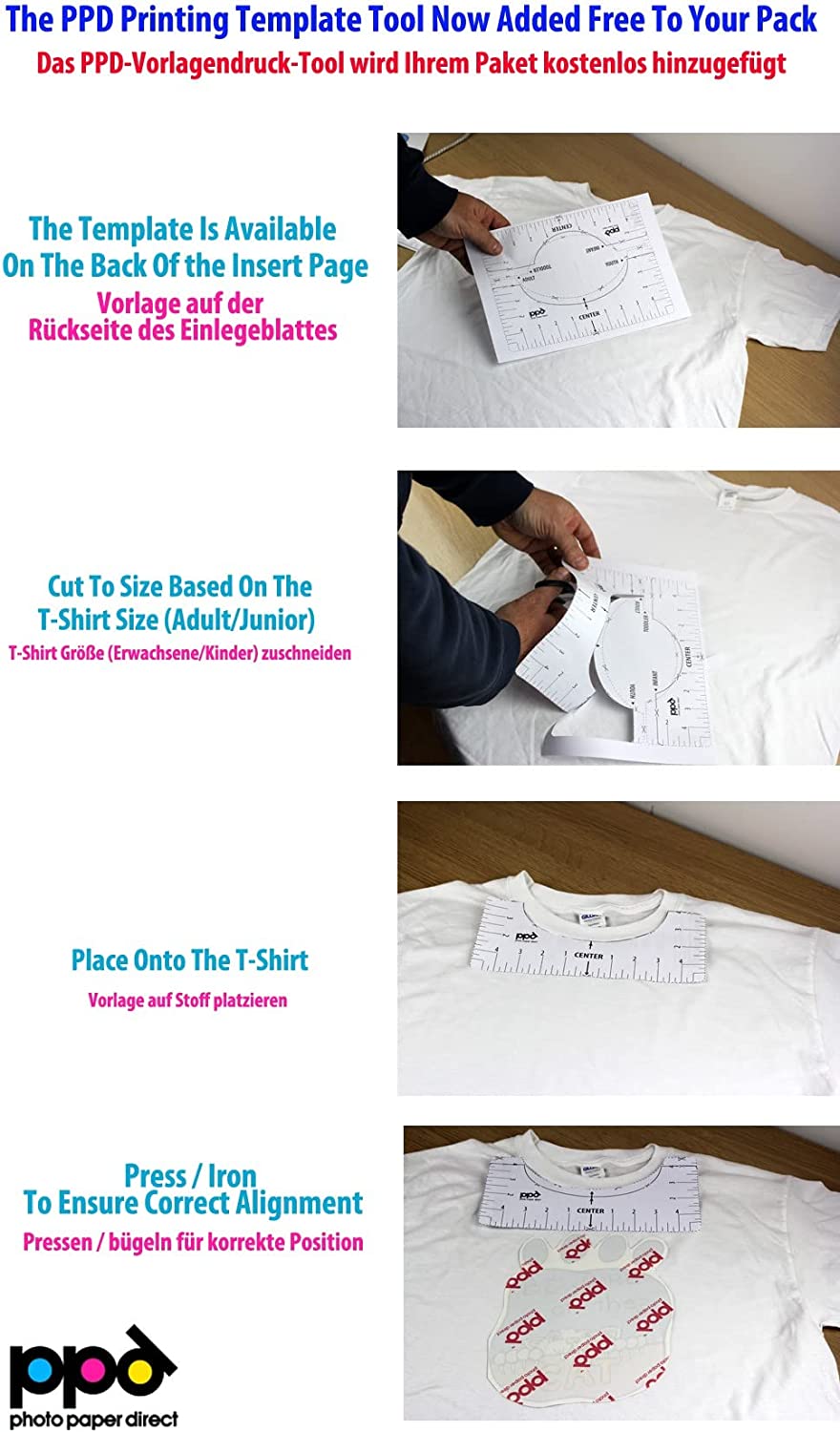 Inkjet Iron-On Light Transfer Paper 11 x 17" PPD-7