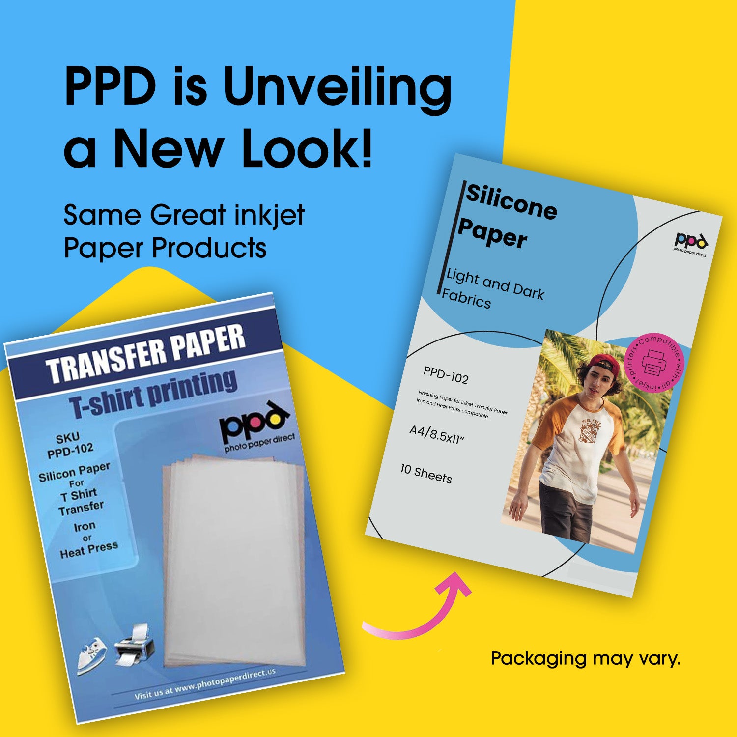 Silicone Papers for T Shirt Transfer Iron or Heat Press PPD-102