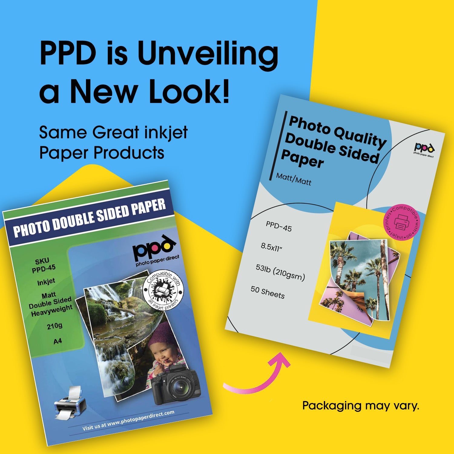 Inkjet Heavyweight Matte Paper Double Sided 8.5 x 11" 53lb. 210gsm 9mil PPD-48