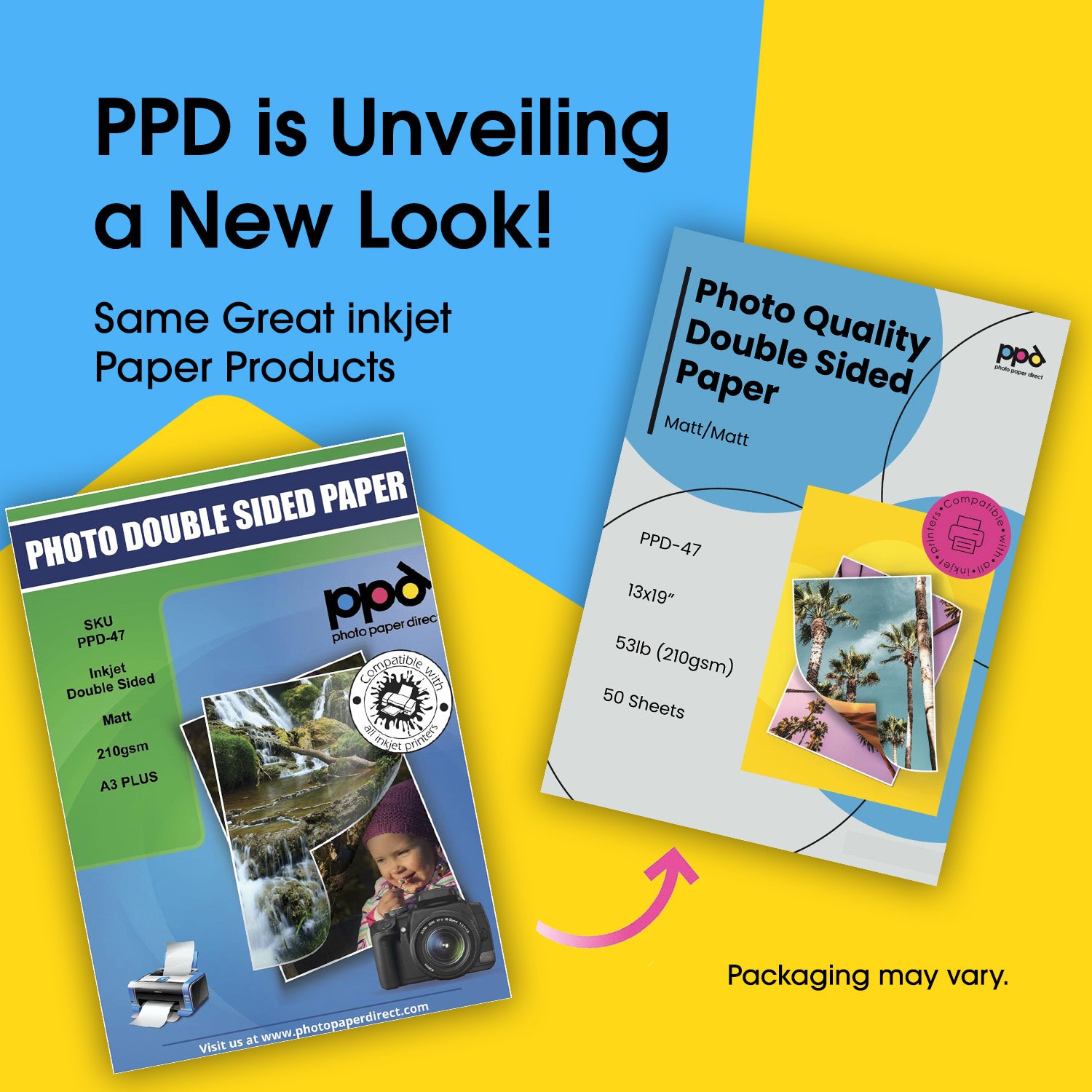 Inkjet Heavyweight Matte Paper Double Sided 13 x 19" 53lb. 210gsm 9mil PPD-47