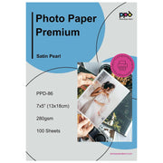 Inkjet Premium Photo Paper Satin 5 x 7" 68lb. 255gsm 10.5mil PPD-86