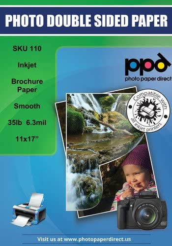 Inkjet Photo Quality Matte Double Sided Brochure Paper 11 x 17" PPD-110