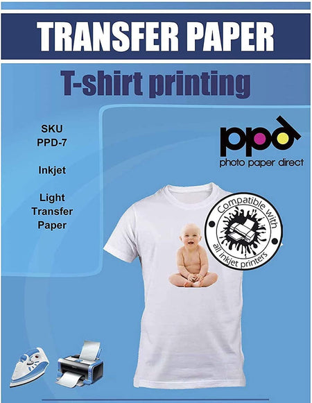 Inkjet Iron-On Light Transfer Paper 11 x 17" PPD-7