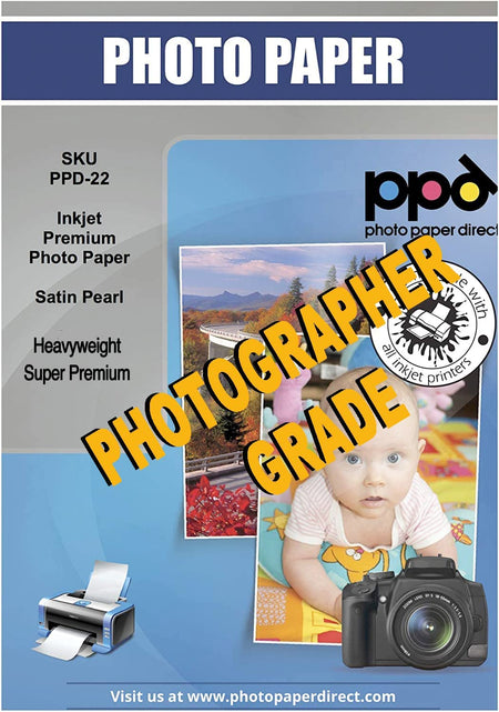 PPD Inkjet Premium Photo Paper Satin 11 x 17" 68lb. 255gsm 10.5mil PPD-22