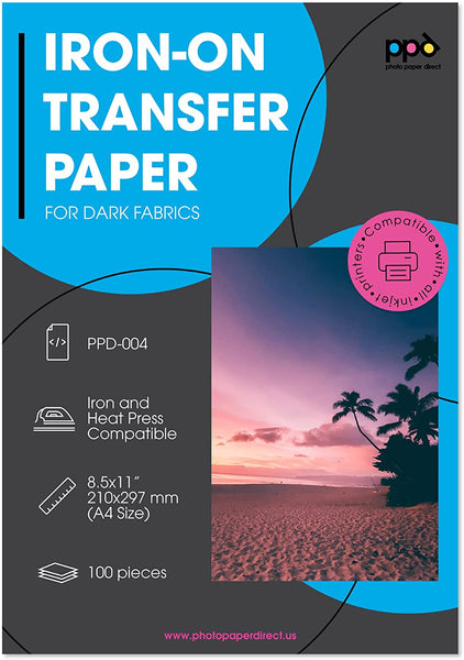 Fabric Transfers for Dark Fabrics, 8-1/2 x 11, Inkjet Printer, 5