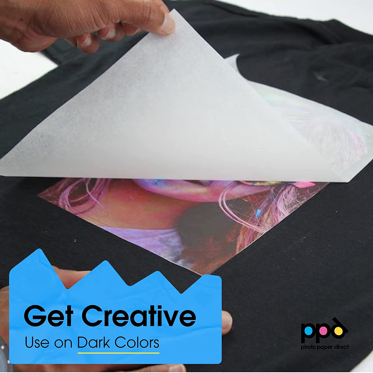 36 Sheets Dark Transfer Paper, A4 Heat Transfer Paper Printable Iron on  Printer Paper for T Shirts Dark Fabric (8.3x11.7 Inch)