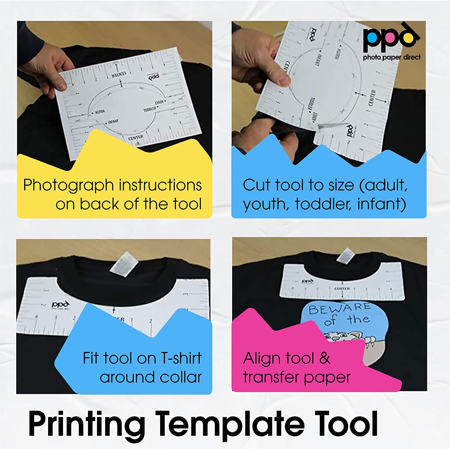 PPD Inkjet Iron-On Dark Transfer Paper 8.5 x 11" PPD-4