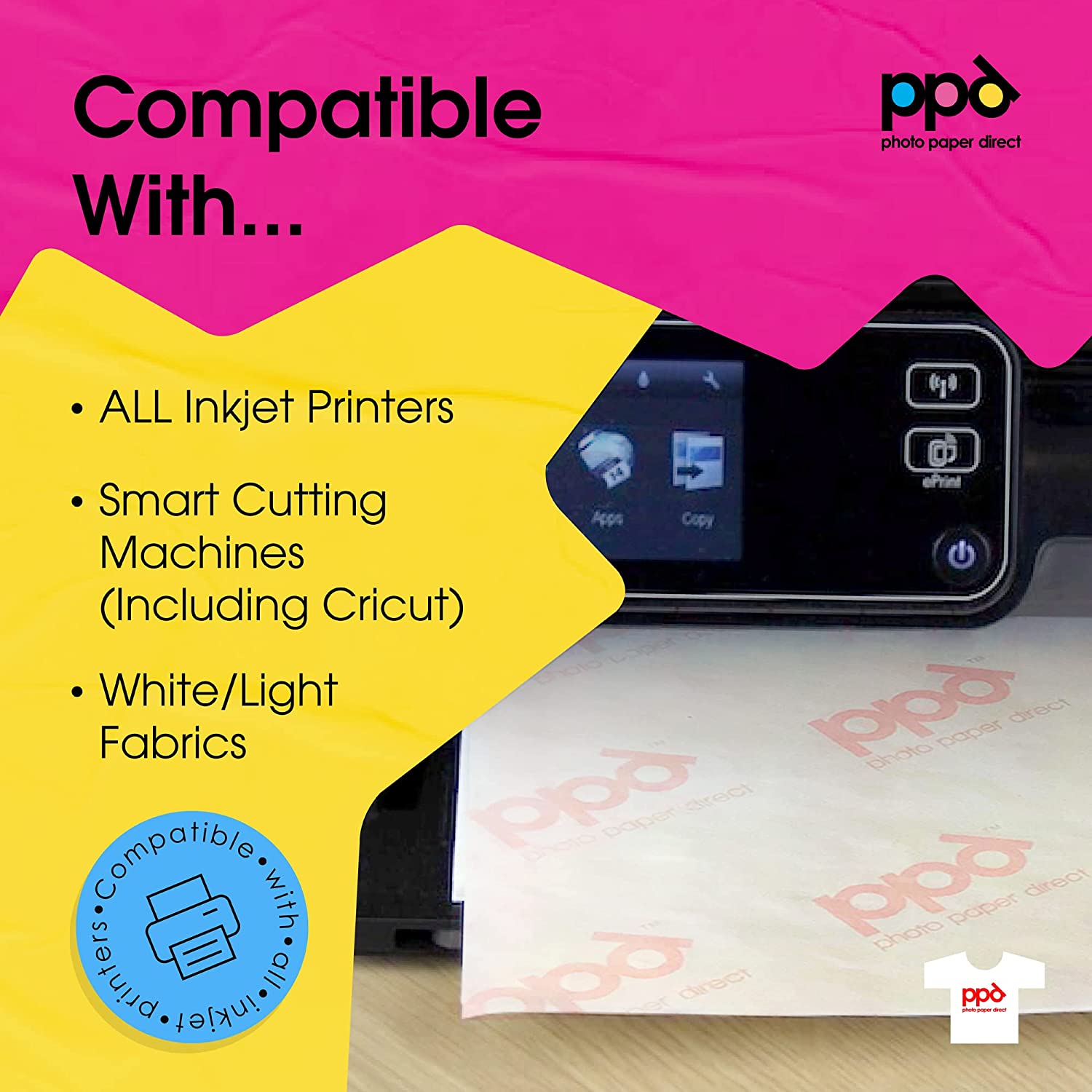 Inkjet Iron-On Dark Transfer Paper 11 x 17" PPD-107