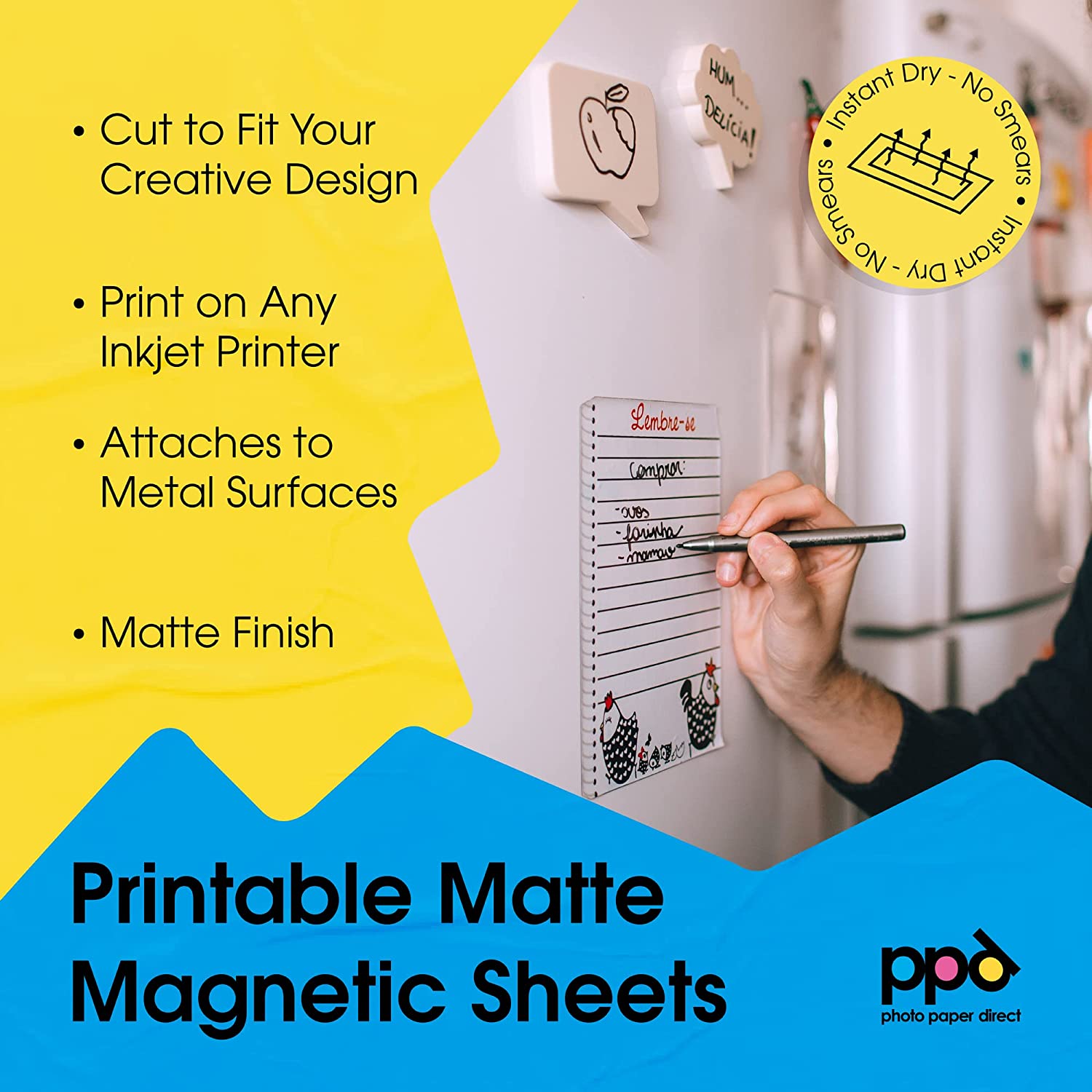 PPD Inkjet Photo Magnetic Printable Matte Sheet LTR 8.5x11" PPD-32
