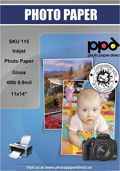Glossy inkjet photo paper 115 gramos 4R (10x15)