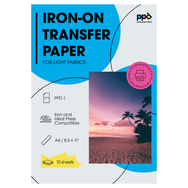 Iron on Fabric Transfer Paper (Magic Paper) - Light (30 Sheets) – Raima's  Market